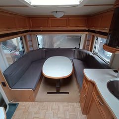 Caravane Fendt Platin 2002 8,5m double essieux 4 places avec climatisation occasion