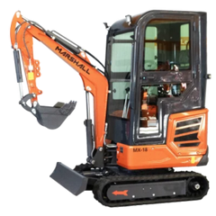 Mini pelle Marshall MX-18C – Moteur Laidong 385 diesel 24 CV, cabine acier, 1800 kg neuve, compacte et performante