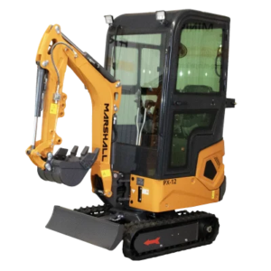 Mini pelle Marshall PX-12C – Moteur Kubota D722 diesel 16 CV, 1200 kg ,neuve