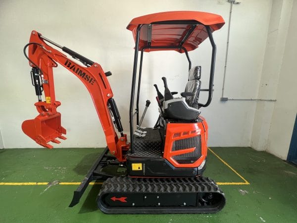 Pelle Rotative BAIMSE 1800 kg Moteur Kubota 3 Cylindres 15,5 kW Rotation 360° neuve