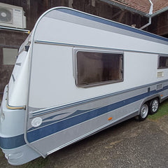 Caravane Fendt Platin 2002 8,5m double essieux 4 places avec climatisation occasion