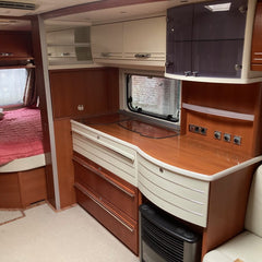 Caravane Tabbert Puccini 570 SHTD 2012 double essieux 4 places avec douche occasion