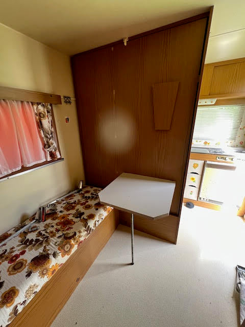 Caravane Trigano Odyssée Vintage 1975 – 4/5 couchages – Bon état – Chauffage gaz, coccasion