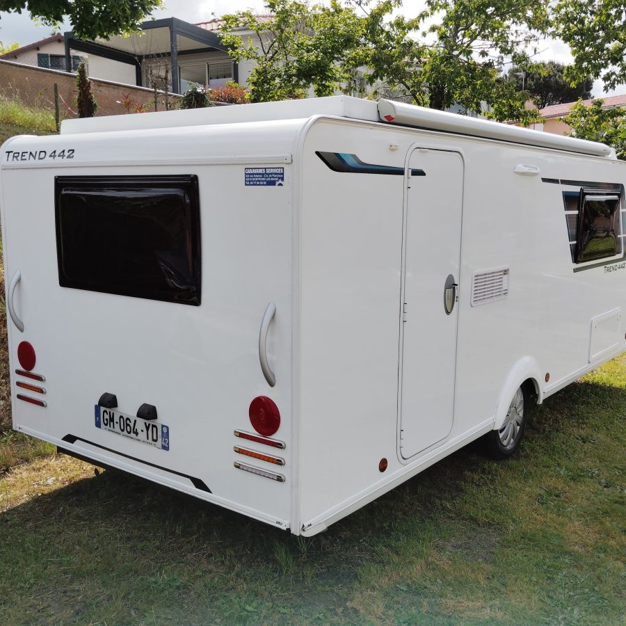 Caravane Trigano Silver Trend 442 2023 – Surbaissée – 3 couchages – Simple essieu -occasion