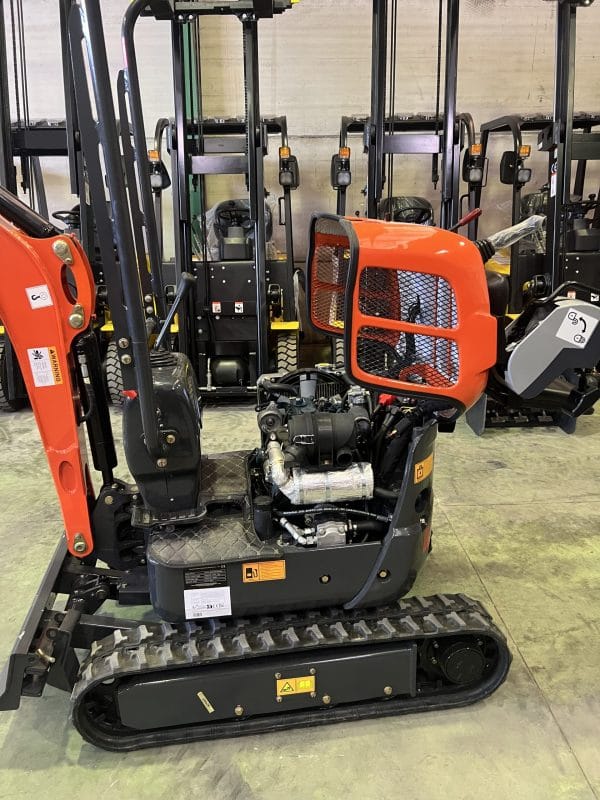 Excavatrice 1200 kg Moteur Kubota 3 Cylindres avec Chenilles Rétractables 74 cm neuve