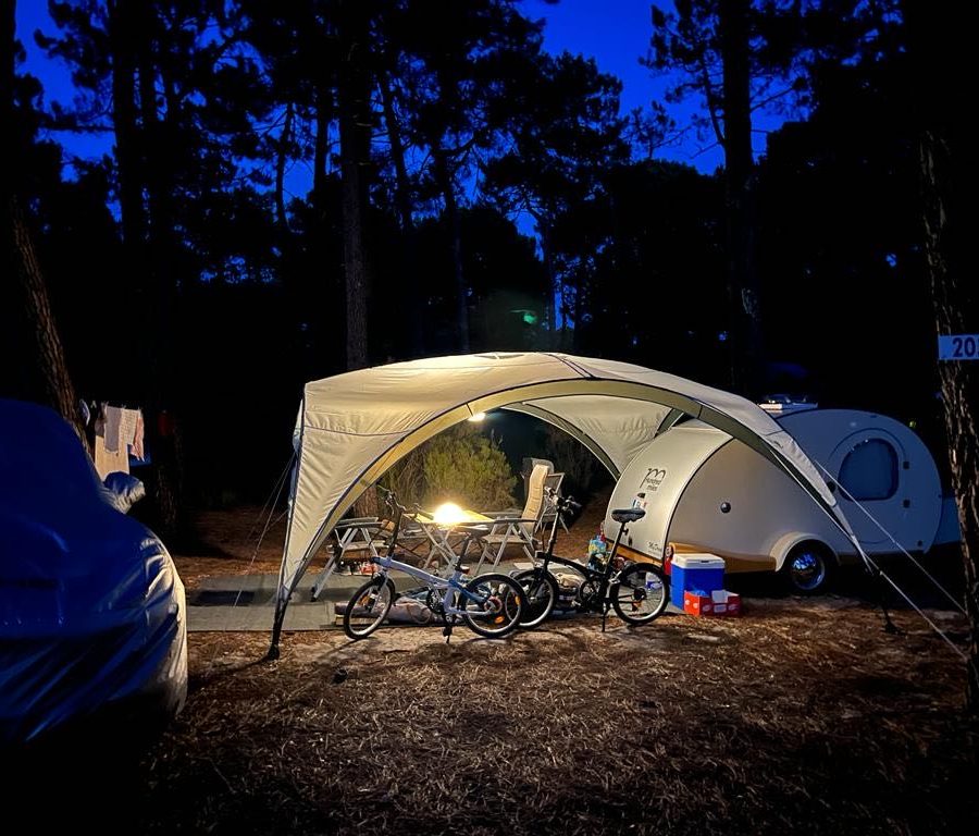 Mini-caravane Hundred Miles My Drop 2021 – 2 couchages – Teardrop française – État comme neuf occasion