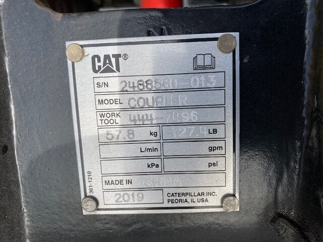 Mini-pelle CATERPILLAR 305E 5300 kg moteur C2.4 Turbo 54 CV Stage V cabine climatisée neuve