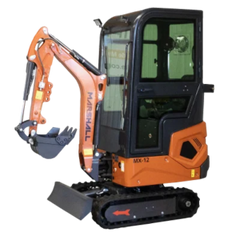 Mini-pelle Marshall MX-12C 1200 kg cabine acier commande joystick hydraulique moteur Koop 10 CV neuve