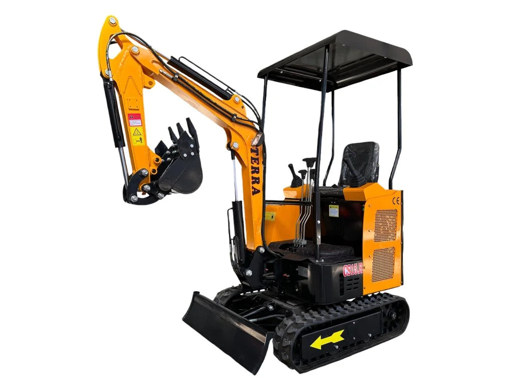 Mini Pelle  TERRA CS15.R – Diesel 22,4 CV, 1 450 kg, Déport Hydraulique,neuve
