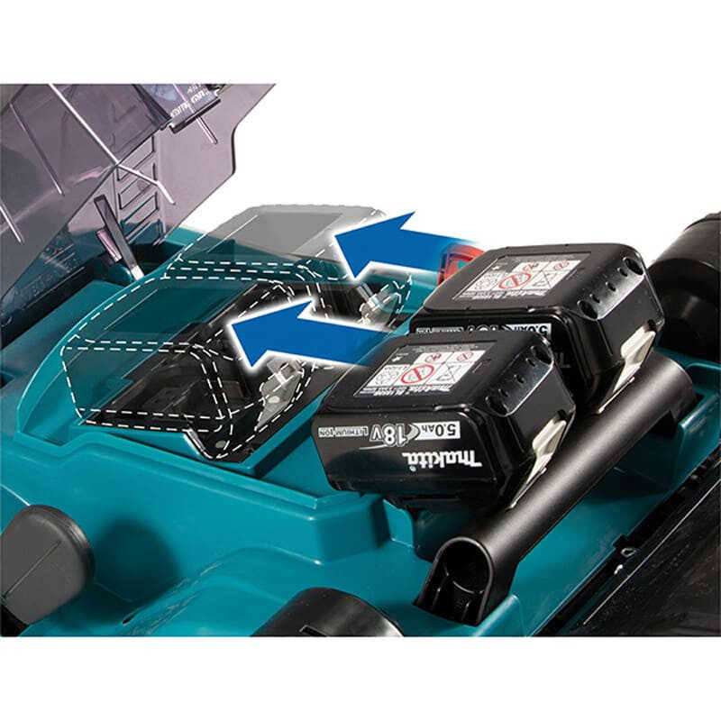 Tondeuse à gazon sans fil Makita DLM432PT2 + 2 batteries de 5,0 Ah