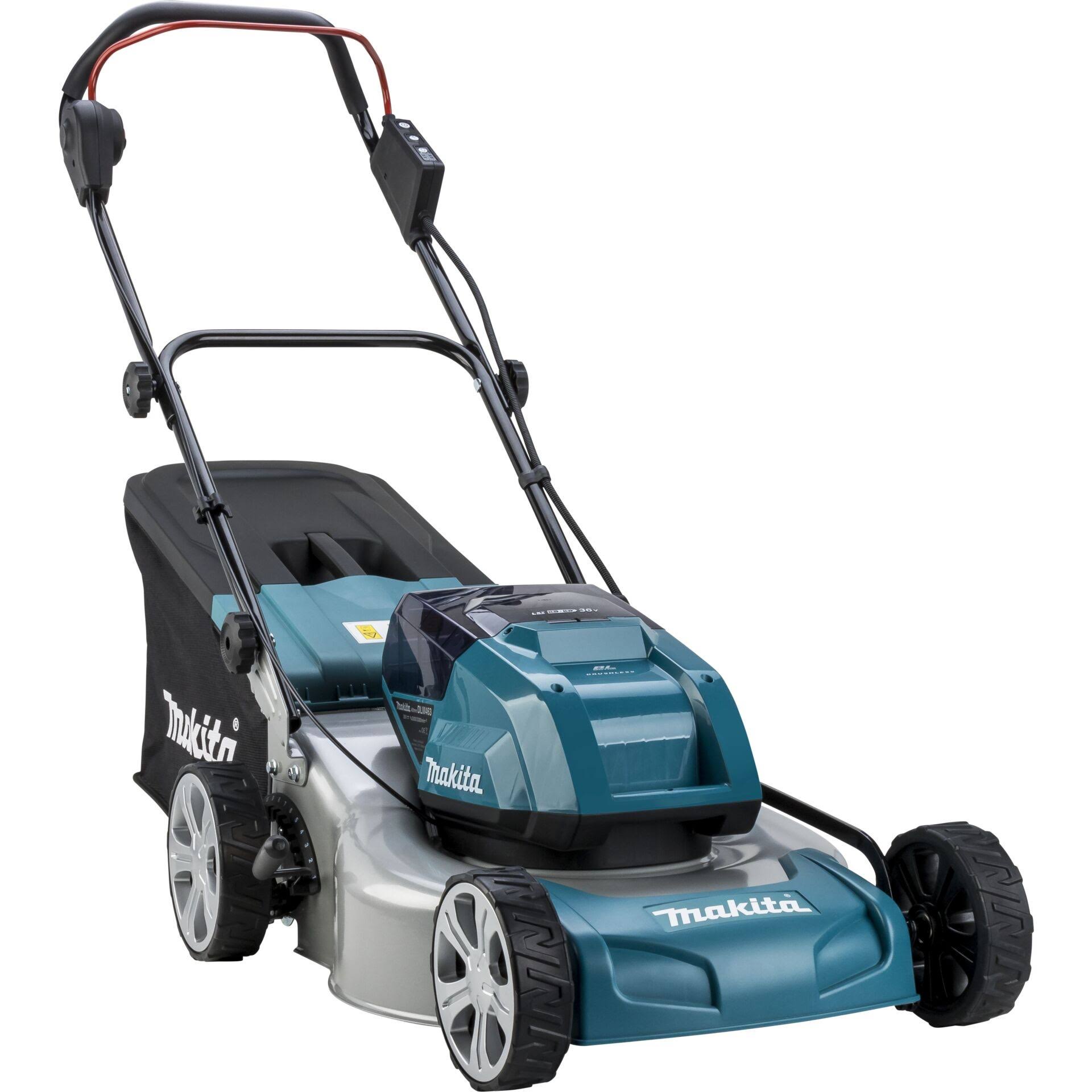 Tondeuse à gazon sans fil Makita DLM463PT2 avec 2 batteries 5,0 Ah