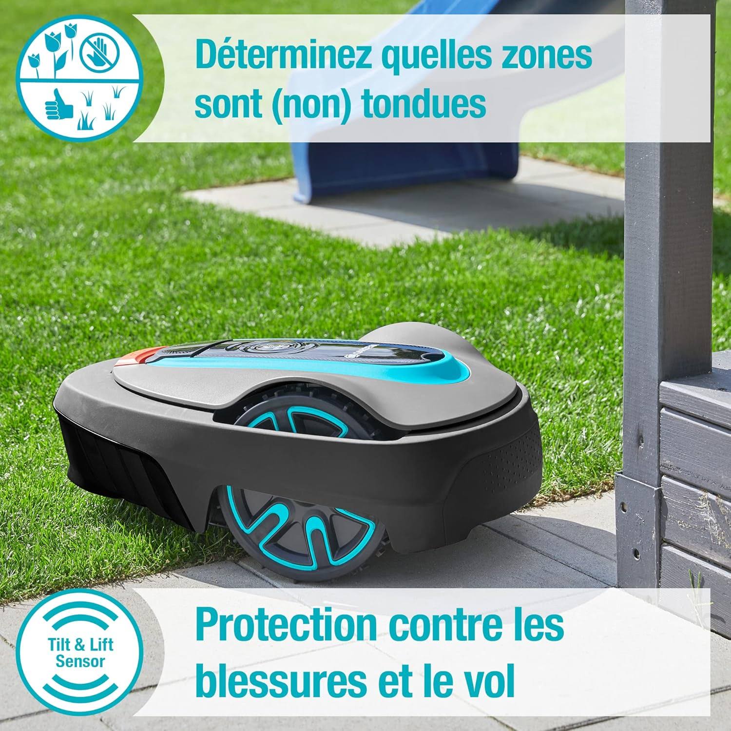 Tondeuse robot Gardena Smart sileno City 500