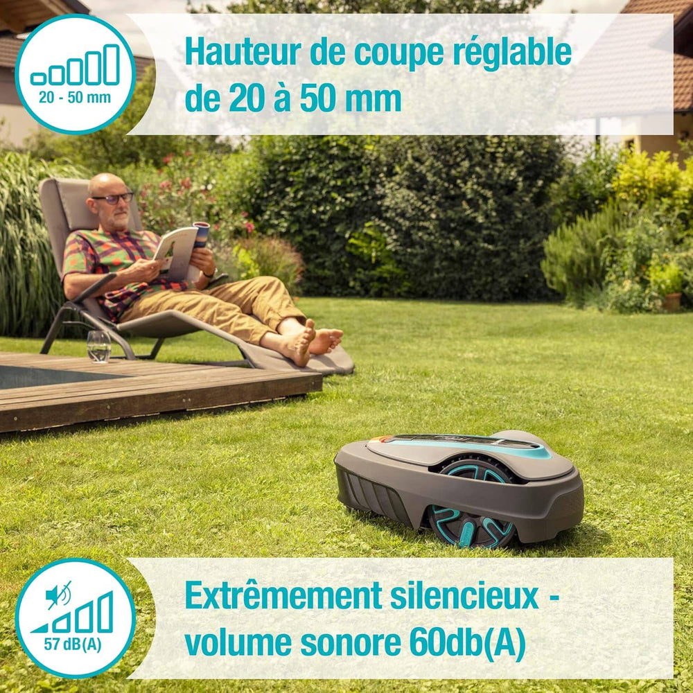 Tondeuse robot Gardena Smart sileno City 500
