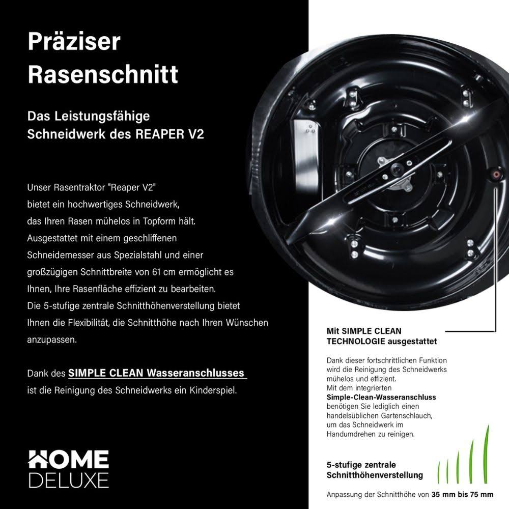 Tracteur à gazon à essence Home Deluxe REAPER